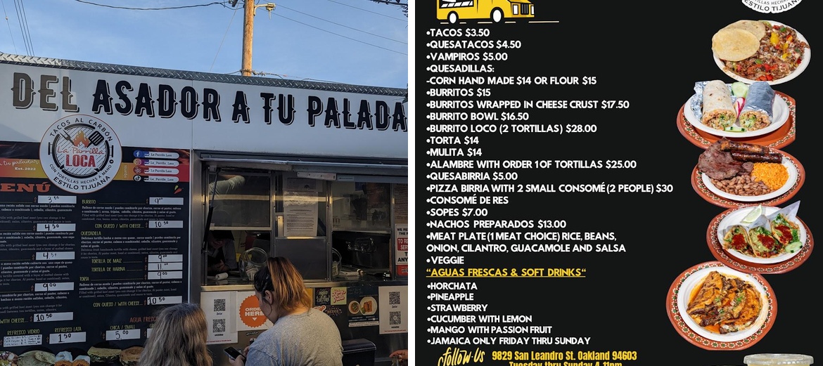 La Parilla Loca Menu